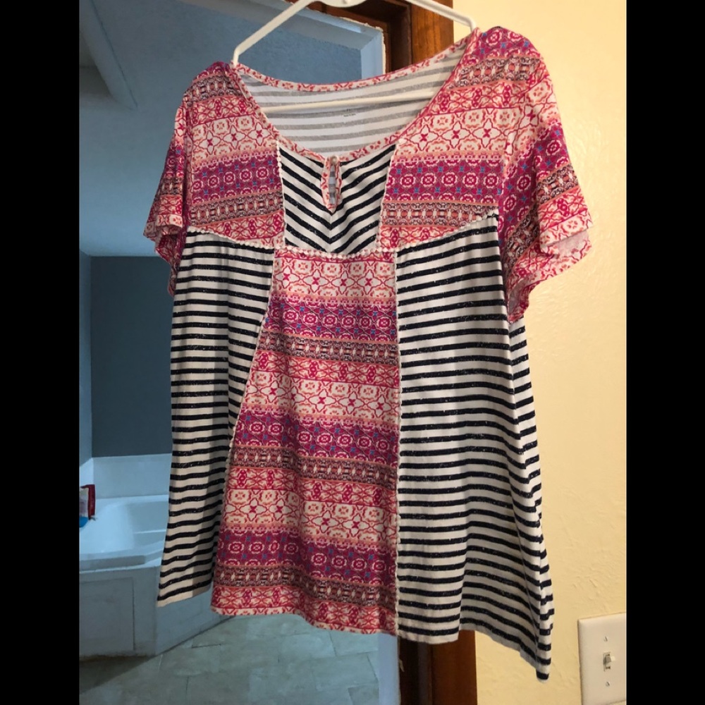 Kim Rogers Boho Peasant Top